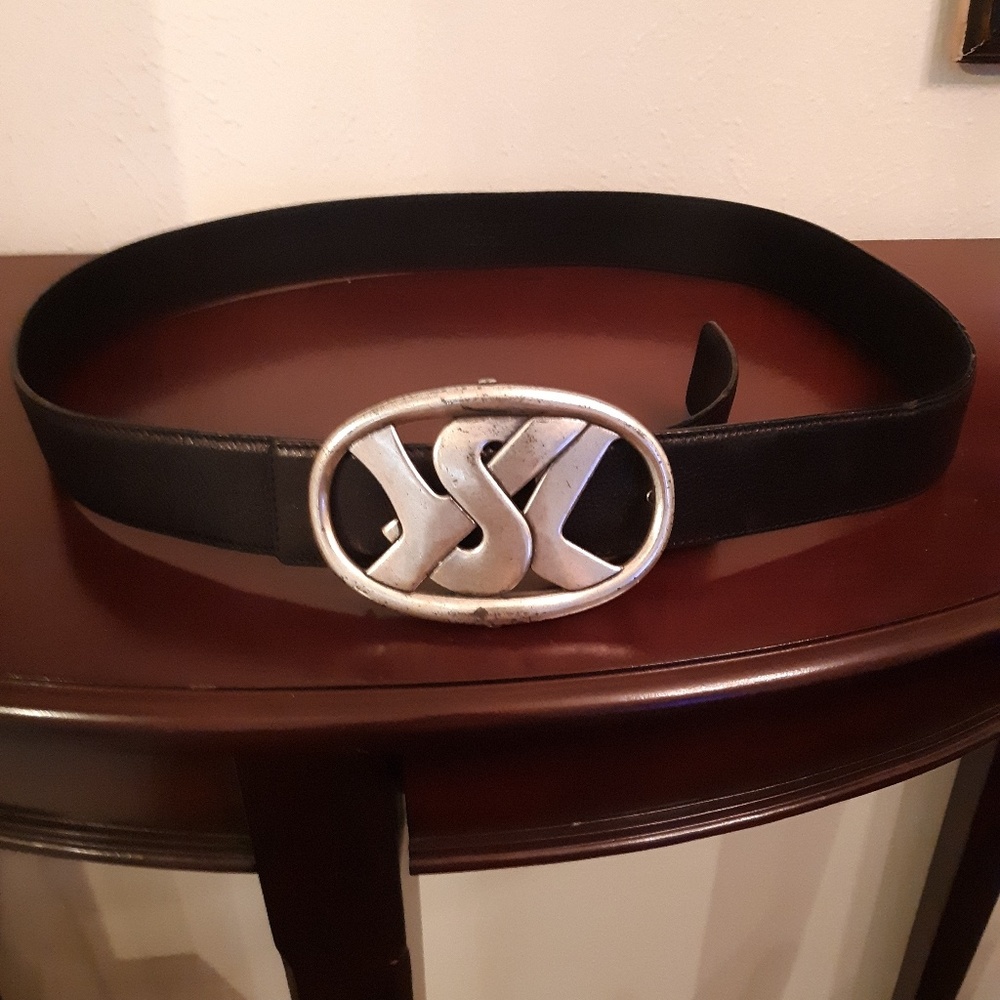 Yves Saint Laurent logo belt